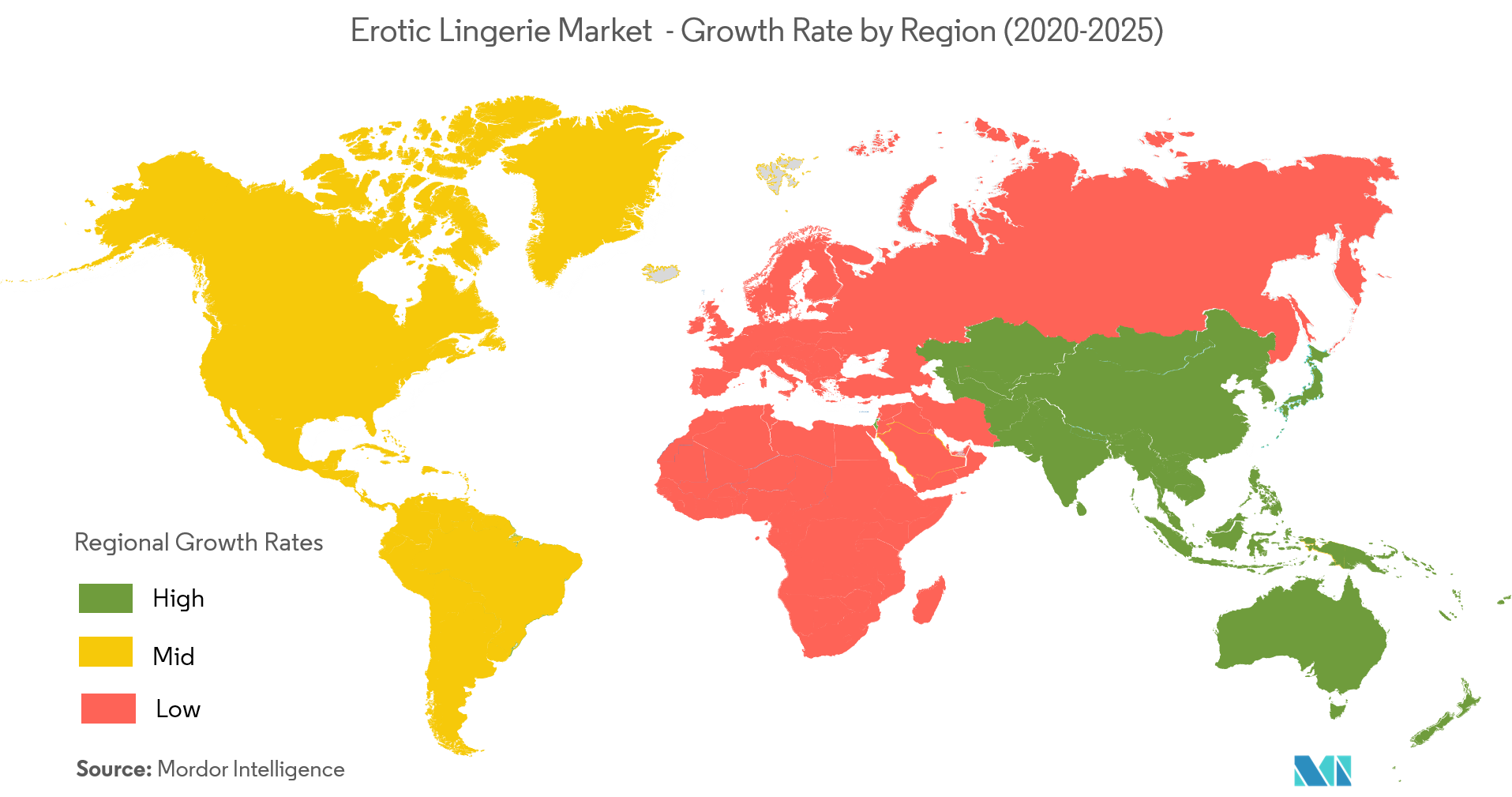 Erotic Lingerie Market by Region